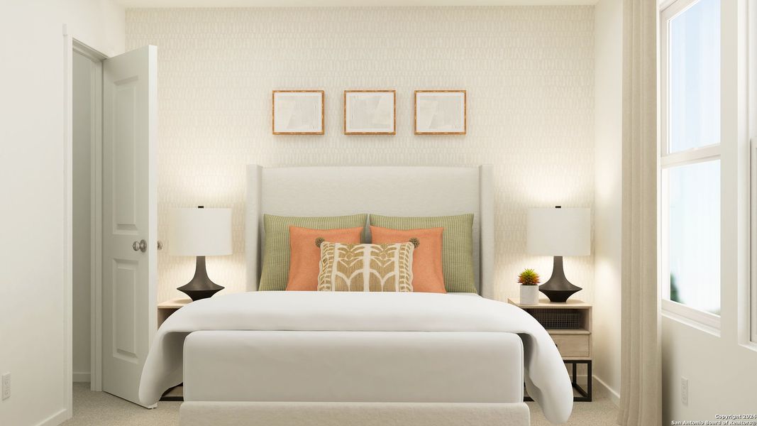 Furnished interior view inside a new home in Rose Valley, Converse (Image 9).