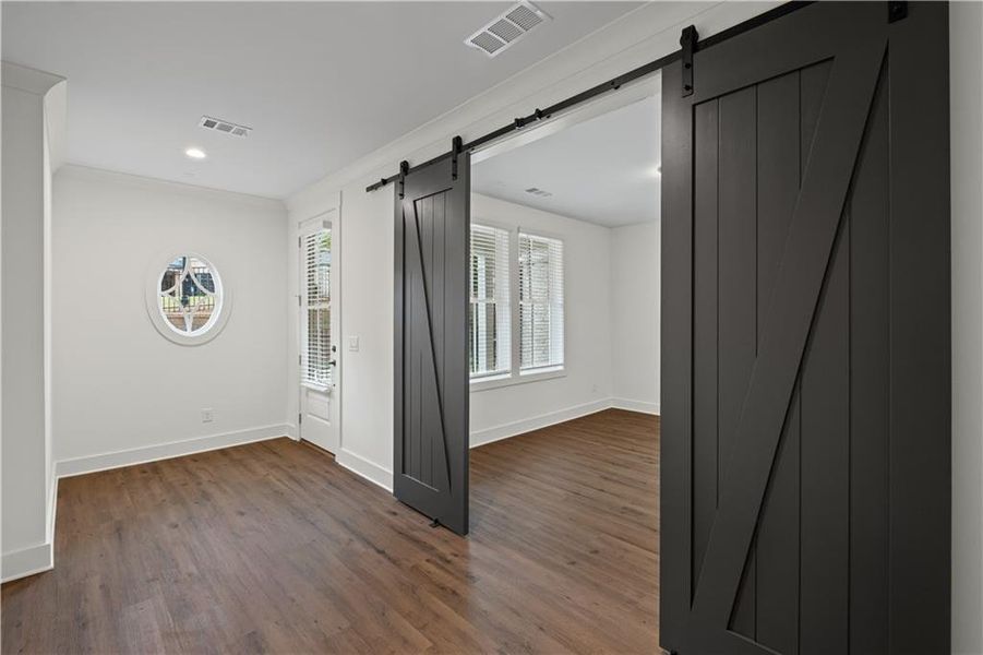 Spacious, unfurnished interior of a new home in Devin's Shire - A Kennesaw Tradition, Kennesaw (Image 16).