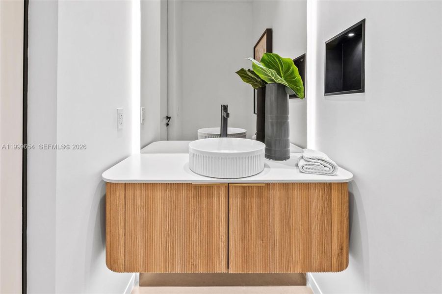 Close-up of interior finishes inside a home in , Miami Beach (Image 20). Close-up of interior finishes inside a home in , Miami Beach (Image 20).