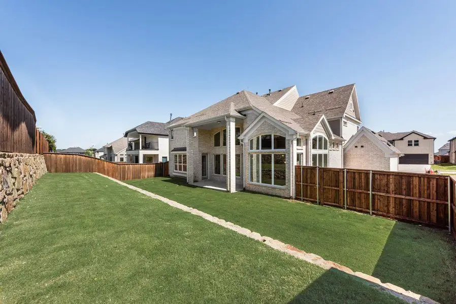 Exterior details and patio area of a home in Wellspring Estates, Celina (Image 4). Exterior details and patio area of a home in Wellspring Estates, Celina (Image 4).