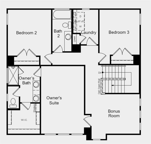 Structural options added include: Covered outdoor living, open stair railing and pre plumb for future water softener.