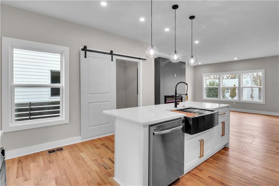 Furnished interior view inside a new home in , Atlanta (Image 9).
