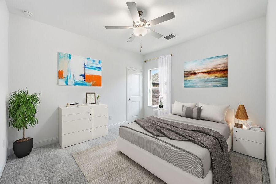 Representative furnished interior of a home built from the Rhone by Taylor Morrison in The Ranch at Uptown Celina 55s, Celina (Image 14).