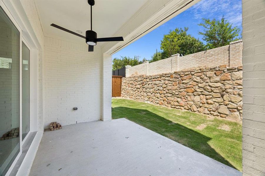 View of patio / terrace with ceiling fan View of patio / terrace with ceiling fan