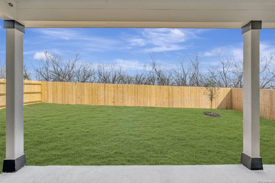 Exterior details and patio area of a home in Greenspoint Heights, Seguin (Image 19).