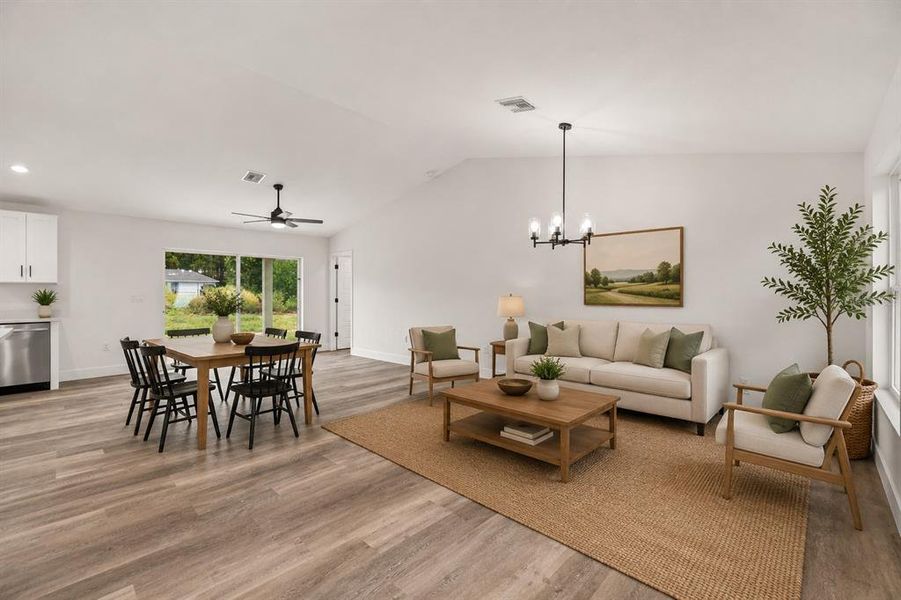 Furnished interior view inside a new home in , Ocala (Image 17). Furnished interior view inside a new home in , Ocala (Image 17).