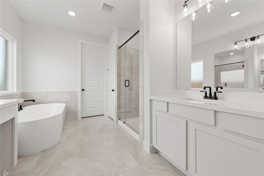 Furnished interior view inside a new home in Elyson, Katy (Image 8).