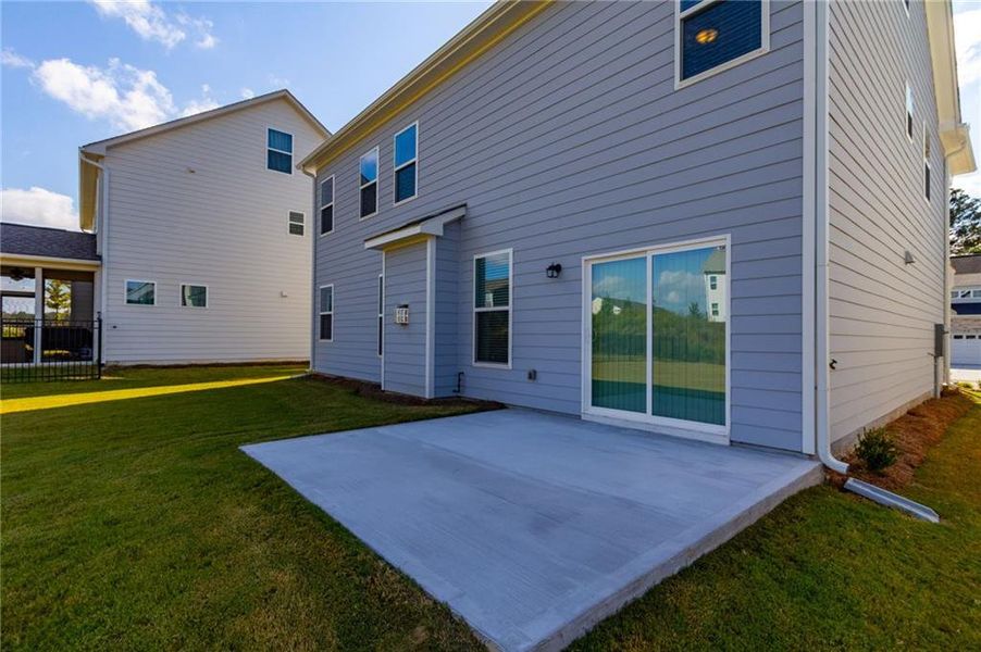 Exterior details and patio area of a home in , Hoschton (Image 19).
