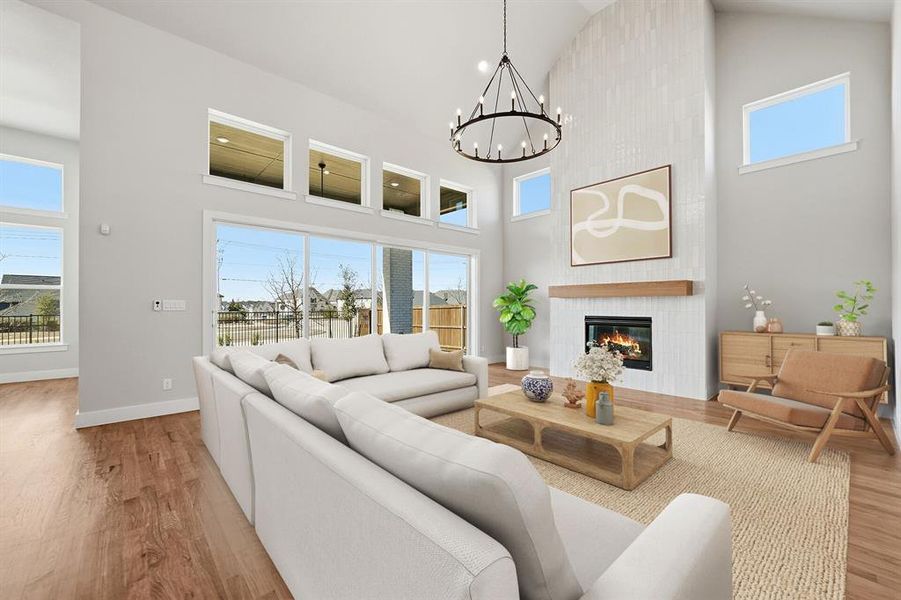 Furnished interior view inside a new home in , Prosper (Image 14).