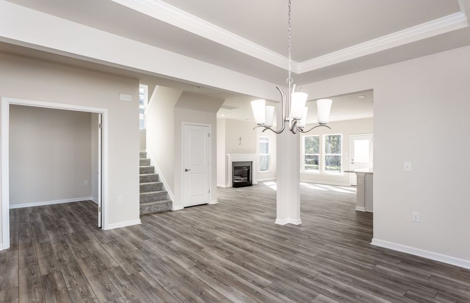 Spacious, unfurnished interior of a new home in Saunders Farm, Willow Spring (Image 10). Spacious, unfurnished interior of a new home in Saunders Farm, Willow Spring (Image 10).