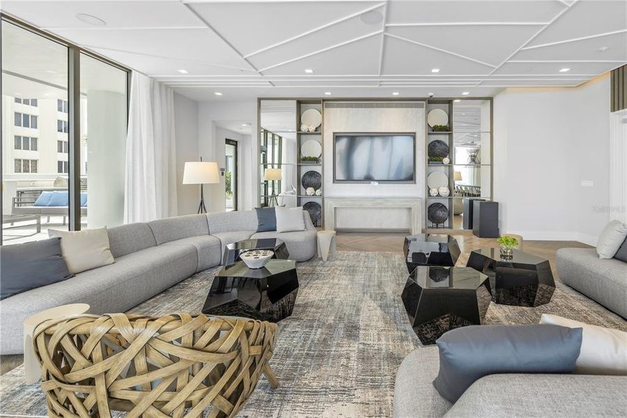 Furnished interior view inside a new home in , St. Petersburg (Image 41).