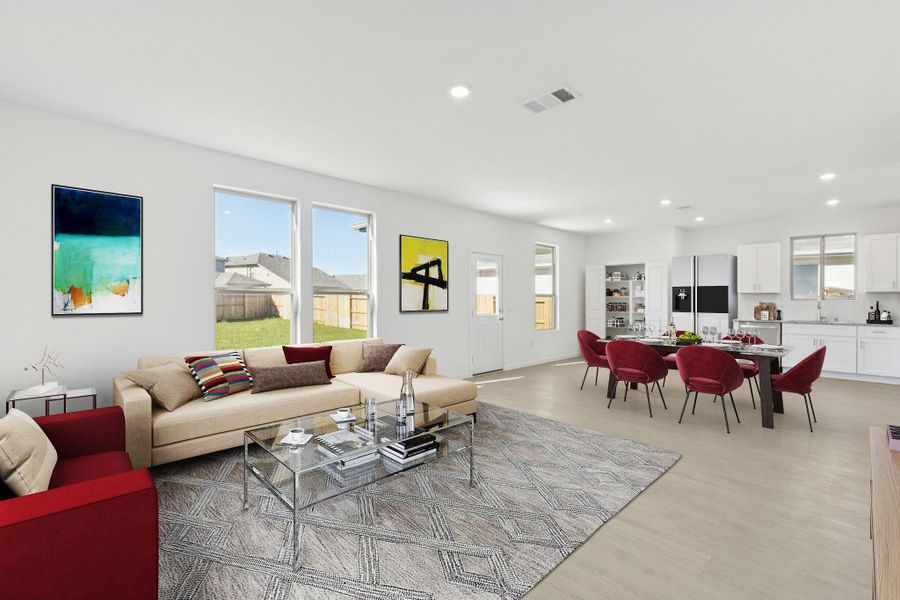 Furnished interior view inside a new home in Mavera, Conroe (Image 5).