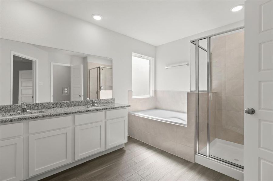 Furnished interior view inside a new home in Retreat at Fossil Creek, Fort Worth (Image 4). Furnished interior view inside a new home in Retreat at Fossil Creek, Fort Worth (Image 4).