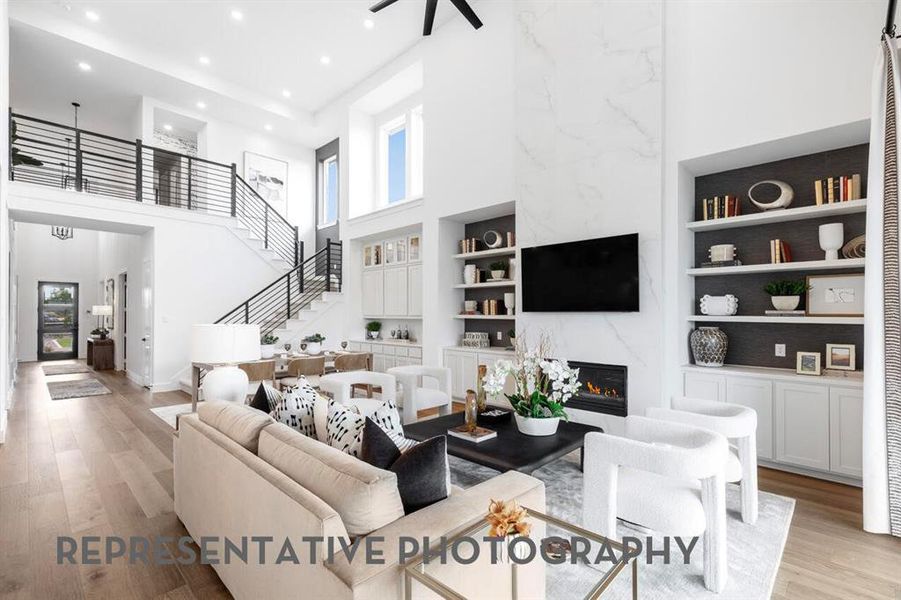 Furnished interior view inside a new home in Aster Park, McKinney (Image 8). Furnished interior view inside a new home in Aster Park, McKinney (Image 8).