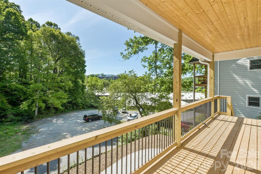 Exterior details and patio area of a home in , Asheville (Image 13).