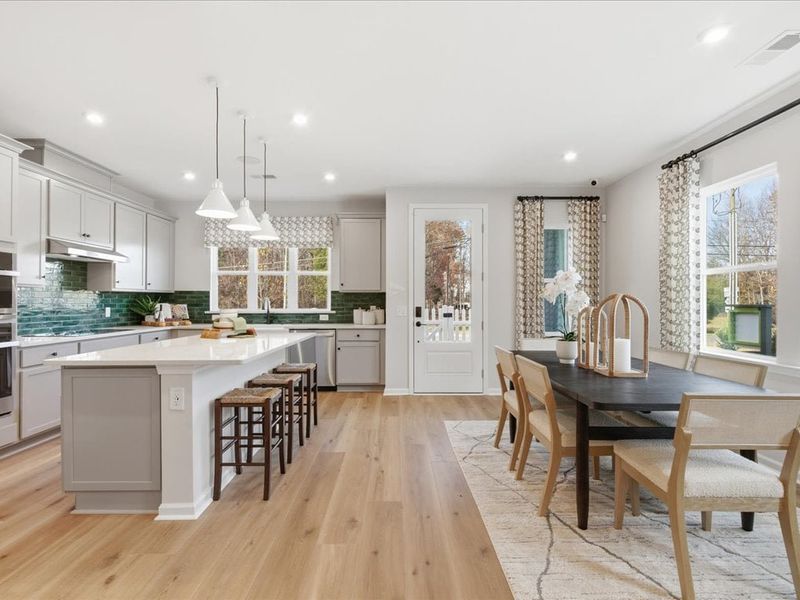 Representative furnished interior of a home built from the Cardinal by Tri Pointe Homes in Ellis Townes, Charlotte (Image 7).