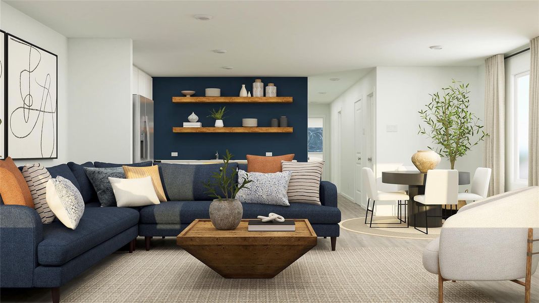 Furnished interior view inside a new home in Santa Fe Village, Cleveland (Image 11). Furnished interior view inside a new home in Santa Fe Village, Cleveland (Image 11).