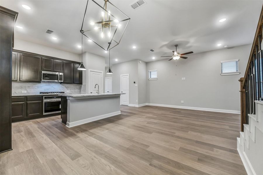 Furnished interior view inside a new home in , Richmond (Image 5).