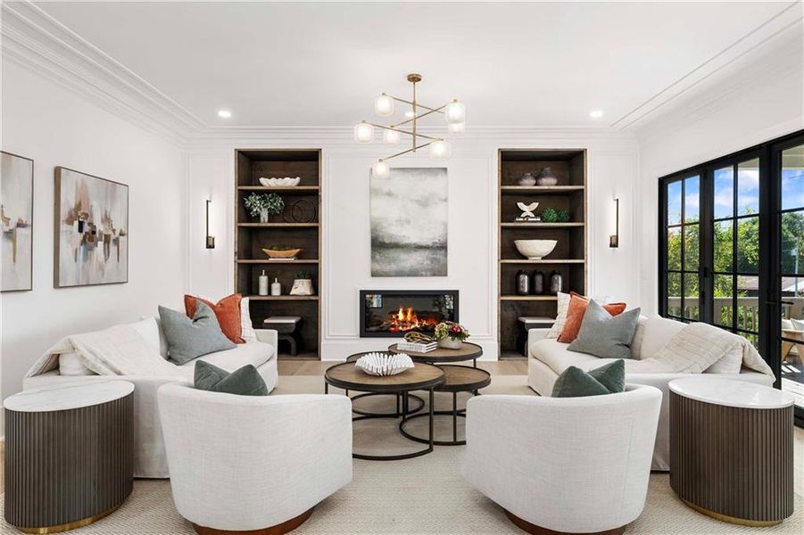 Furnished interior view inside a new home in Echo at Crabapple, Milton (Image 37).