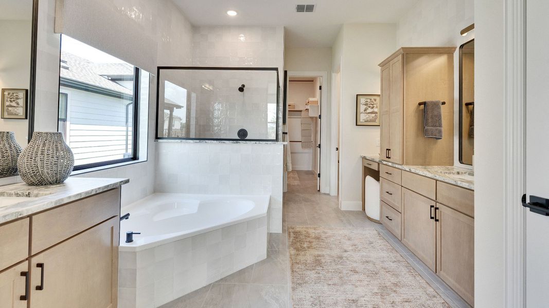 Representative furnished interior of a home built from the Elm by Brightland Homes in Aldeana, Bonney (Image 11).