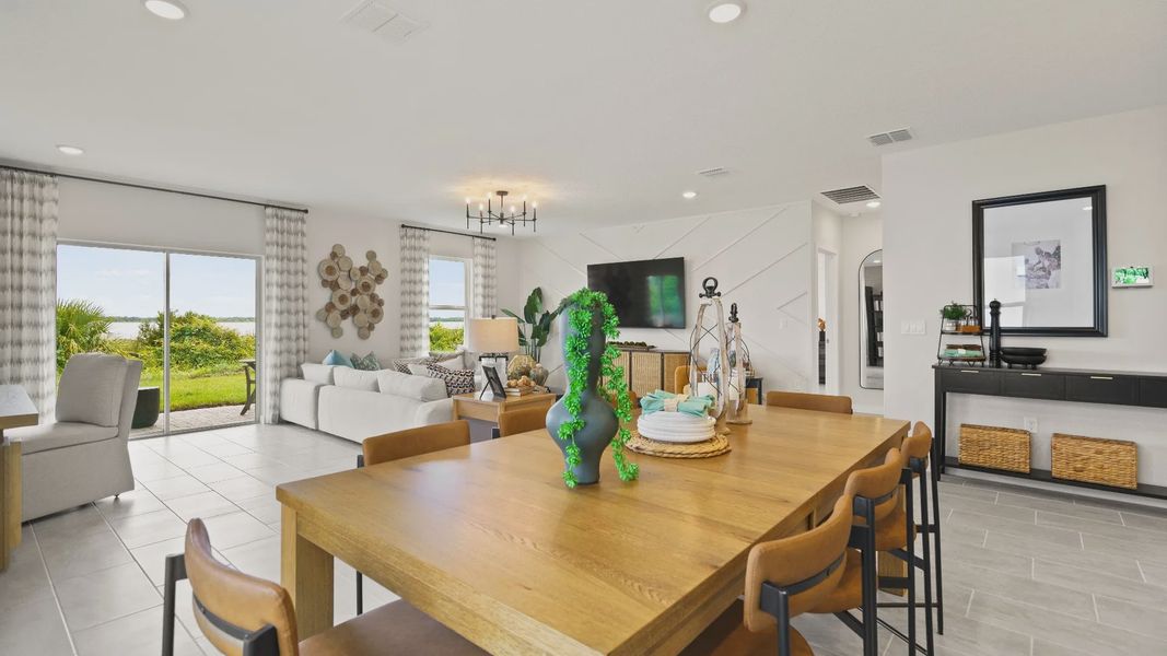Castaway Floor Plan Open Concept Living Space with a Dining Area