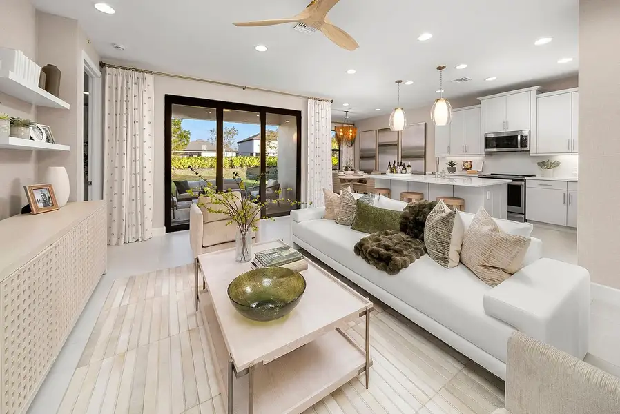 Representative furnished interior of a home built from the Montserrat by GL Homes in Valencia Harbor (55+), Fort Myers (Image 3). Representative furnished interior of a home built from the Montserrat by GL Homes in Valencia Harbor (55+), Fort Myers (Image 3).