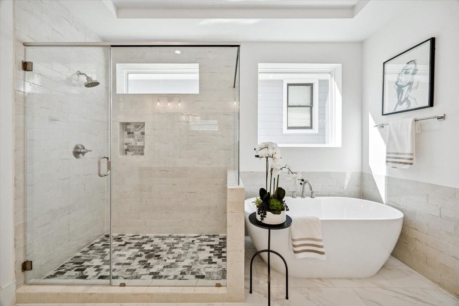 Furnished interior view inside a new home in , Houston (Image 32).