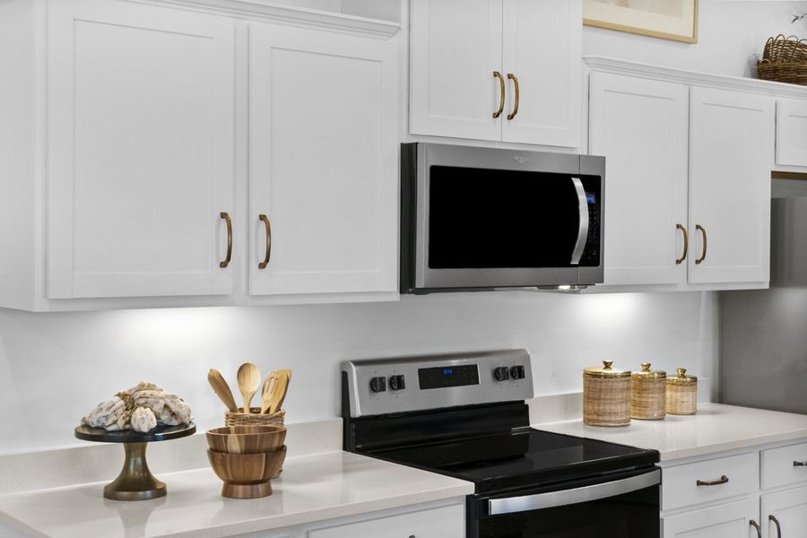 Representative furnished interior of a home built from the 1582 Modeled by KB Home in Midland Crossing, Midland (Image 7).
