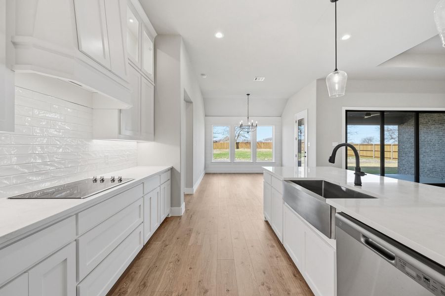 Furnished interior view inside a new home in Coyote Crossing, Godley (Image 7).