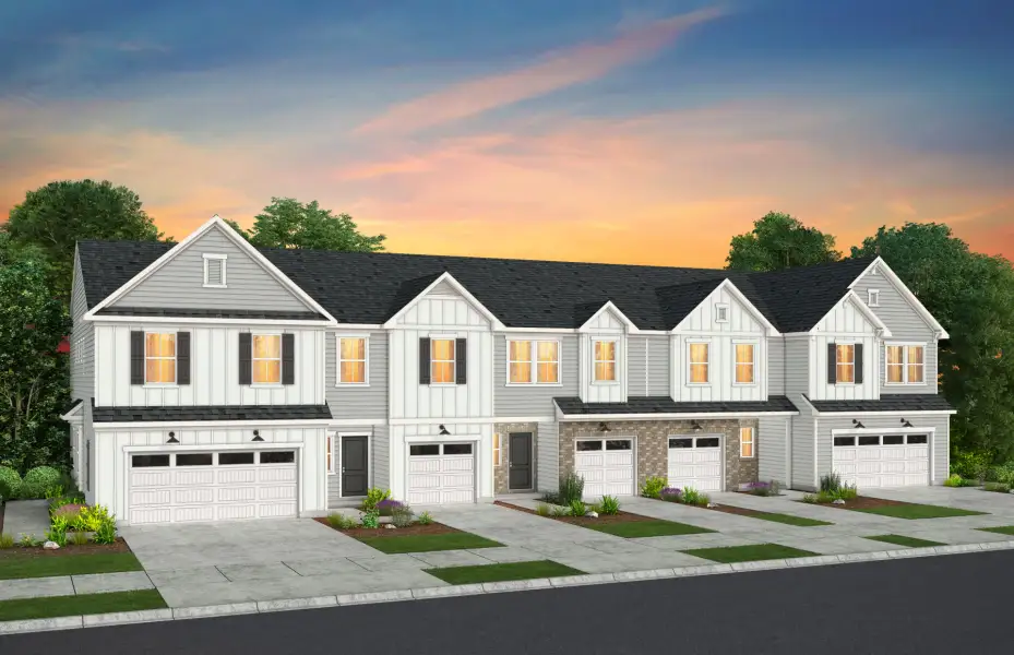 Front exterior of a new home in Mallard Park, Charlotte, NC, highlighting curb appeal (Image 27).