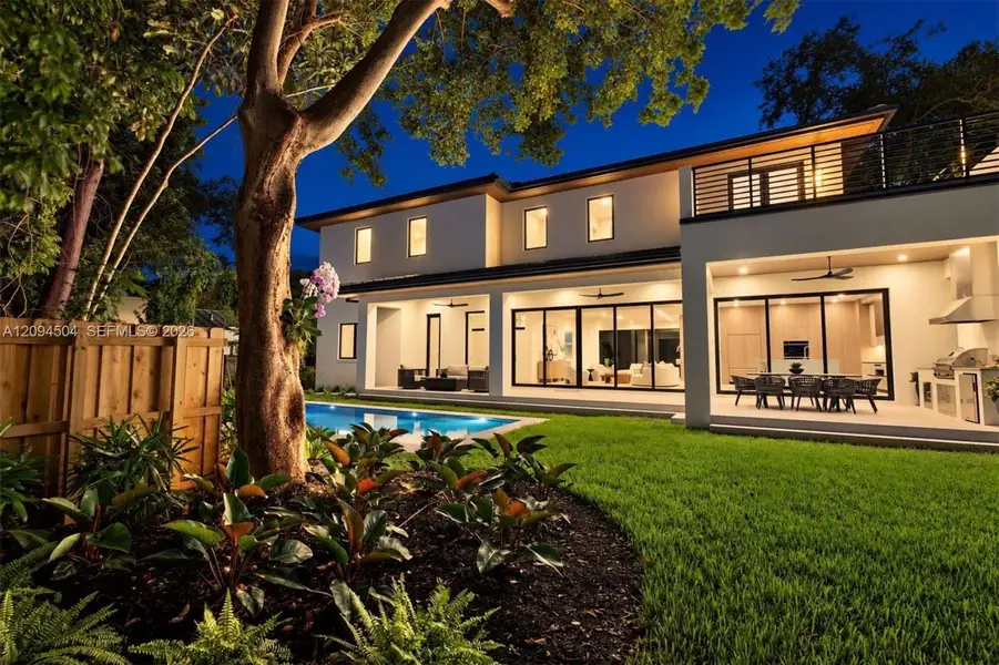 Exterior details and patio area of a home in , South Miami (Image 38).