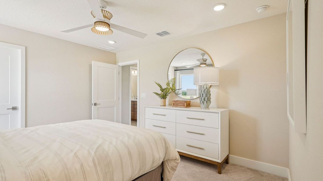 Representative furnished interior of a home built from the Sweetgum by DRB Homes in Ardisia Park, New Smyrna Beach (Image 55).