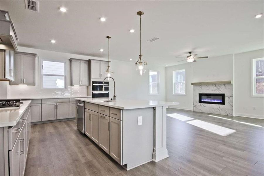 Furnished interior view inside a new home in The Paddocks at Doc Hughes, Buford (Image 7).