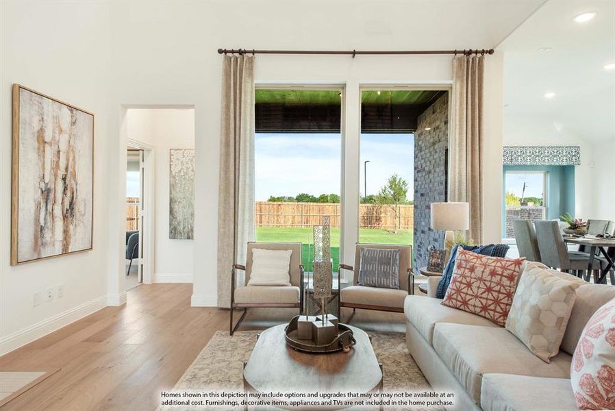 Furnished interior view inside a new home in Chaparral Park, Oak Point (Image 5).