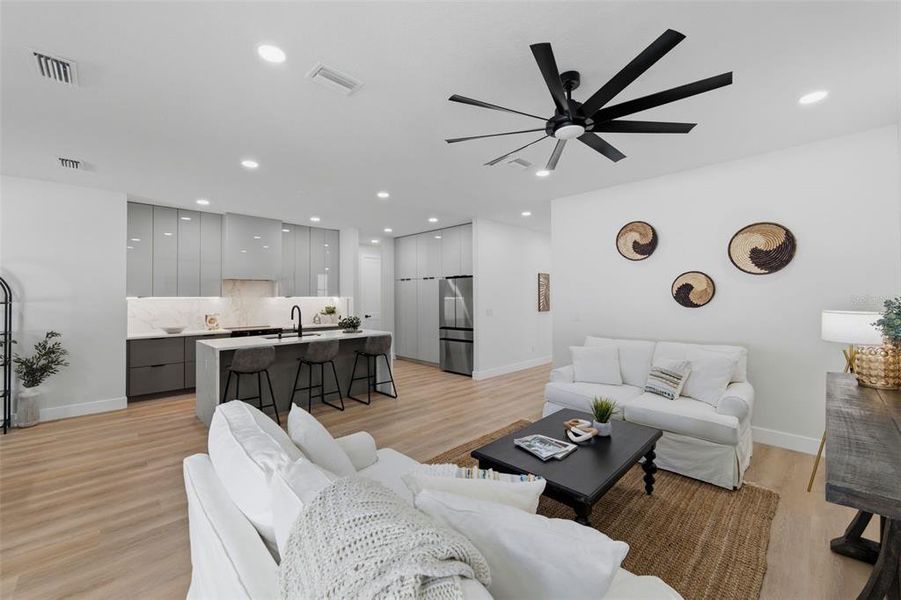 Furnished interior view inside a new home in , Tampa (Image 50).