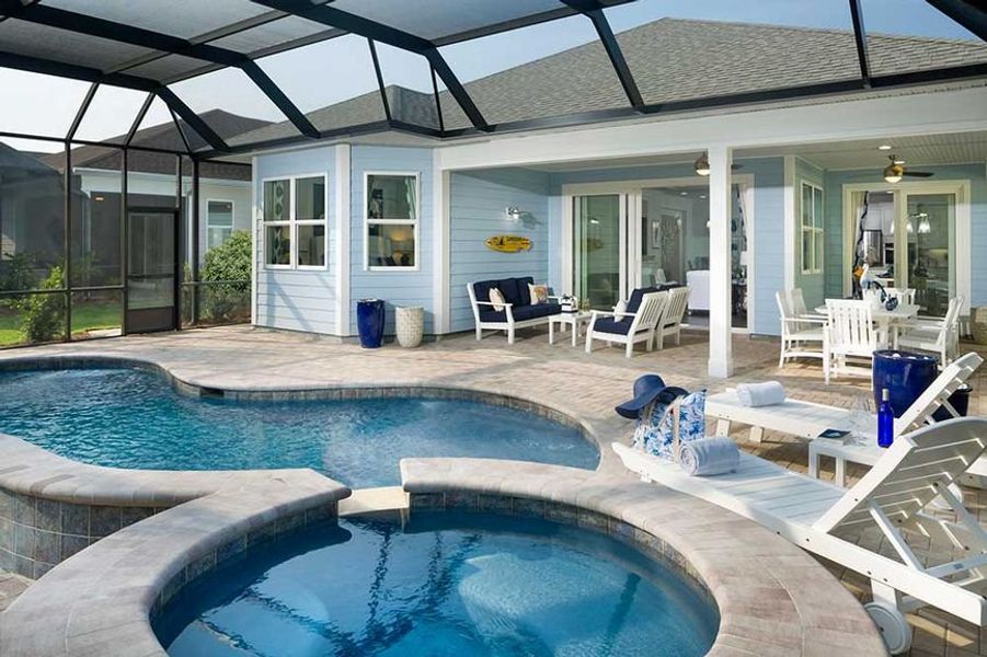 Representative exterior details of a home built from the Breeze by Minto Communities in Latitude Margaritaville Hilton Head, Hardeeville (Image 2). Representative exterior details of a home built from the Breeze by Minto Communities in Latitude Margaritaville Hilton Head, Hardeeville (Image 2).