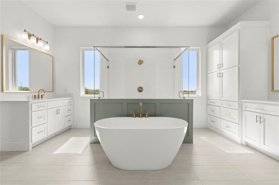 Furnished interior view inside a new home in The Homestead - 72', Rockwall (Image 13).