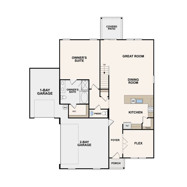 2D floor plan layout of this home in Averitt Landing, Lebanon, TN (Image 5).