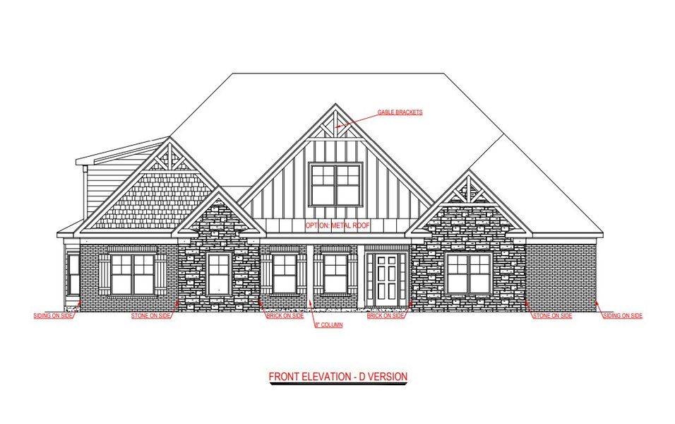 Representative rendering of the exterior for the Greywell F by Jeff Lindsey Communities (Image 6).
