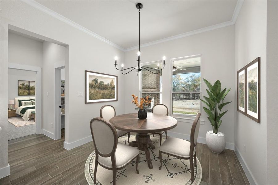 Furnished interior view inside a new home in Arbor Hills, Poolville (Image 27). Furnished interior view inside a new home in Arbor Hills, Poolville (Image 27).