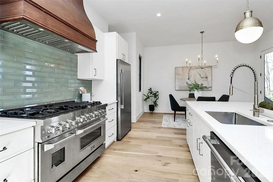 Furnished interior view inside a new home in , Charlotte (Image 39).