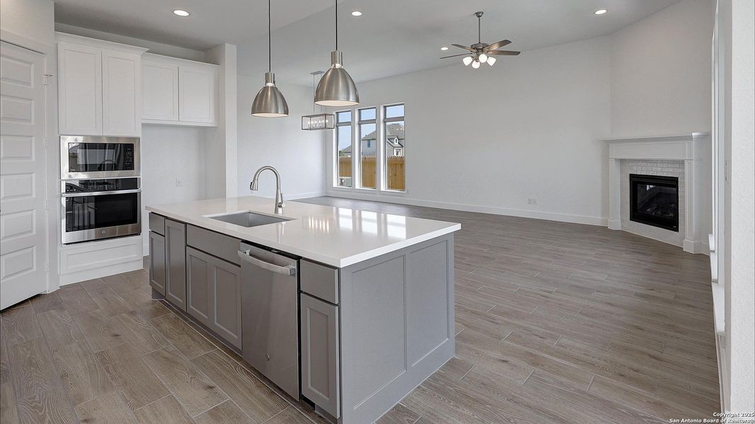 Furnished interior view inside a new home in Haby Hill 60', San Antonio (Image 8).