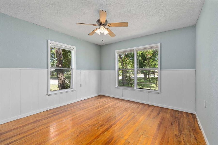 Bedroom with hardwood floors Bedroom with hardwood floors