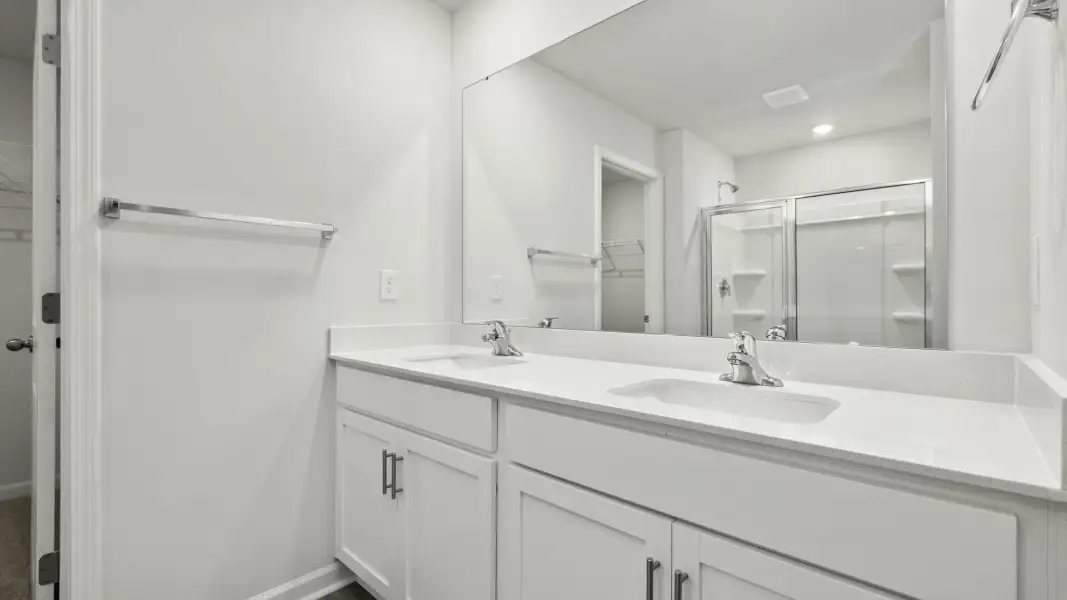 Furnished interior view inside a new home in Fishel Village, Winston-Salem (Image 6). Furnished interior view inside a new home in Fishel Village, Winston-Salem (Image 6).