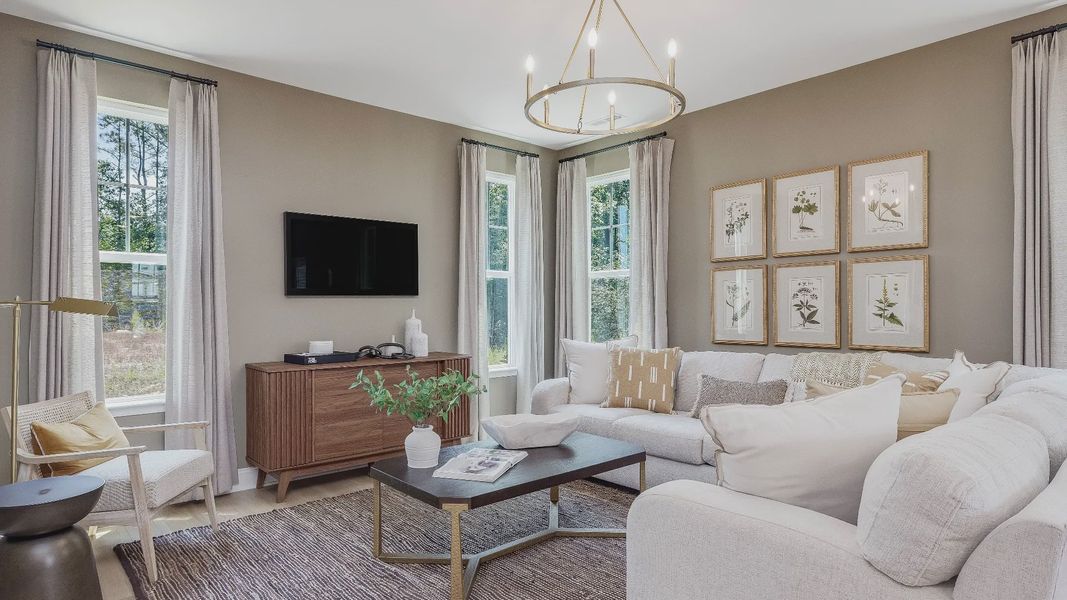 Furnished interior view inside a new home in Sidney Creek Single Family, Zebulon (Image 15).