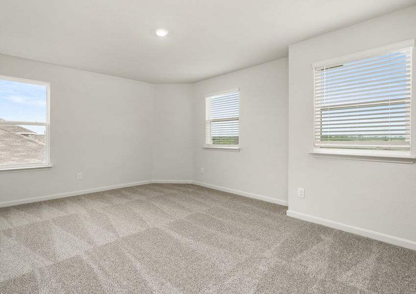 The secondary bedrooms are great spaces for children's bedrooms or guest rooms.