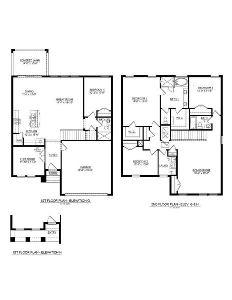 2D floor plan layout of this home in Archer at Two Rivers, Zephyrhills, FL (Image 3). 2D floor plan layout of this home in Archer at Two Rivers, Zephyrhills, FL (Image 3).