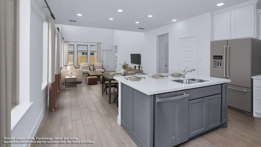 Furnished interior view inside a new home in The Grand Prairie 40', Hockley (Image 7).