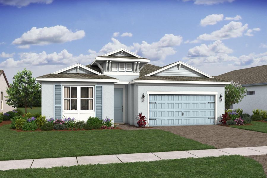 Front exterior of a new home in , Port St. Lucie, FL, highlighting curb appeal (Image 2). Front exterior of a new home in , Port St. Lucie, FL, highlighting curb appeal (Image 2).