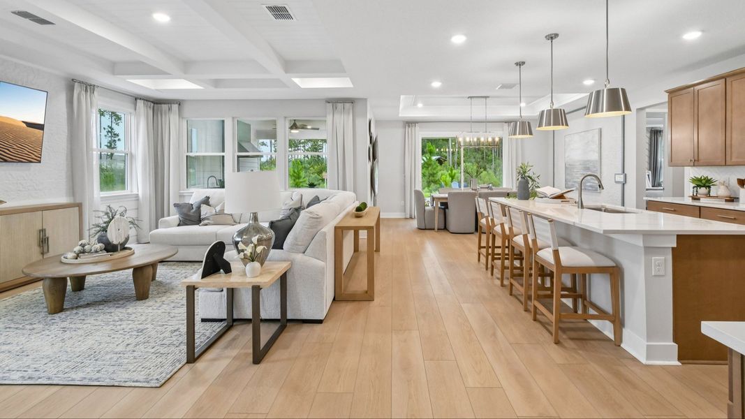 Representative furnished interior of a home built from the Marigold by DRB Homes in Ardisia Park, New Smyrna Beach (Image 13).
